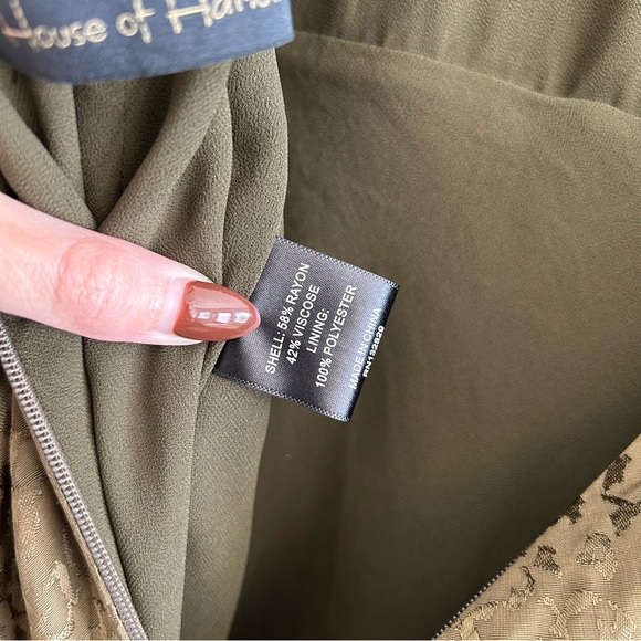 House of Harlow 1960 x Revolve Chianni Mini Dress in Olive Green - Picture 8 of 9